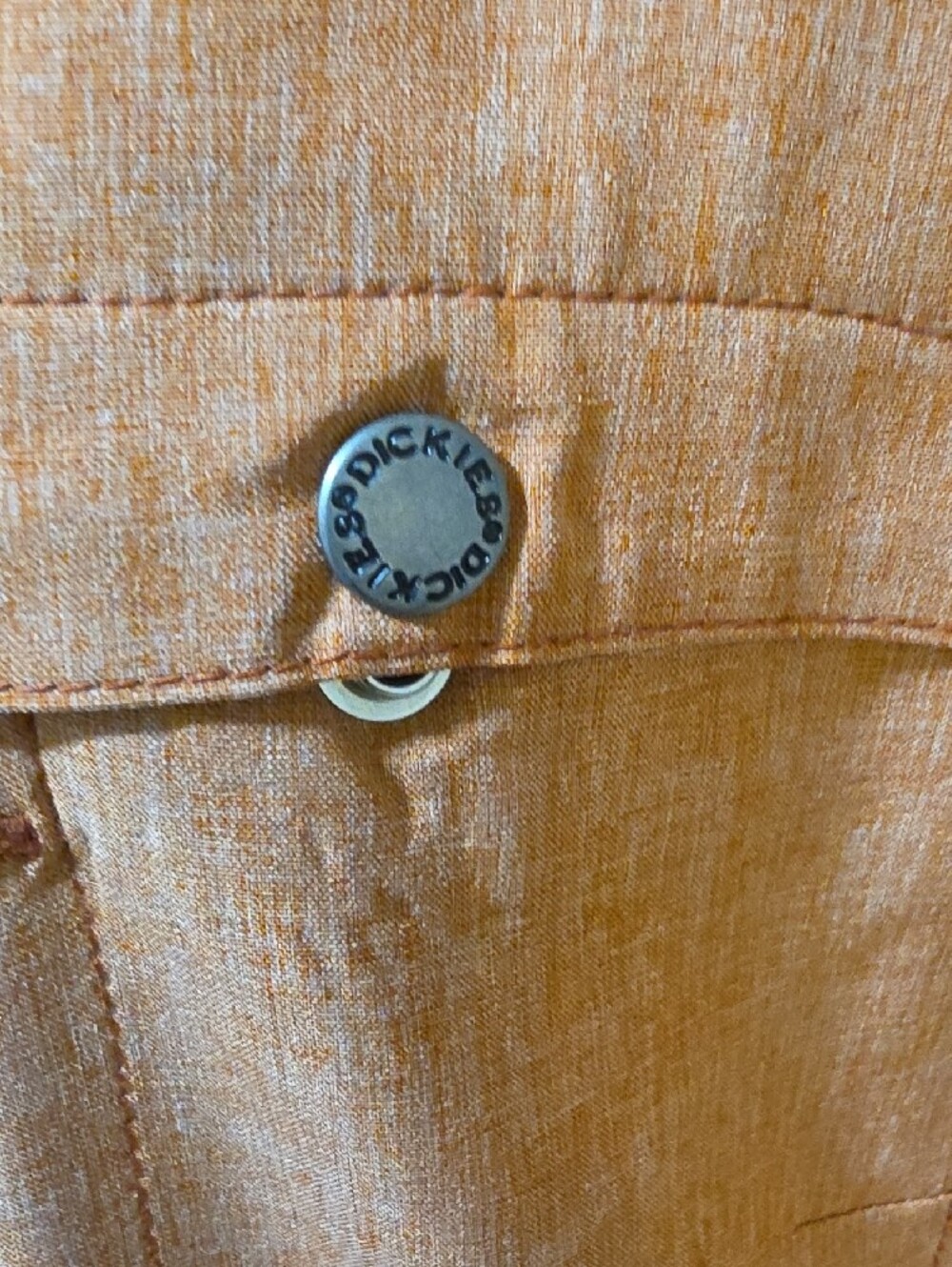 Dickies Rust-Orange Button-Front Jean Jacket - Picture 3 of 10
